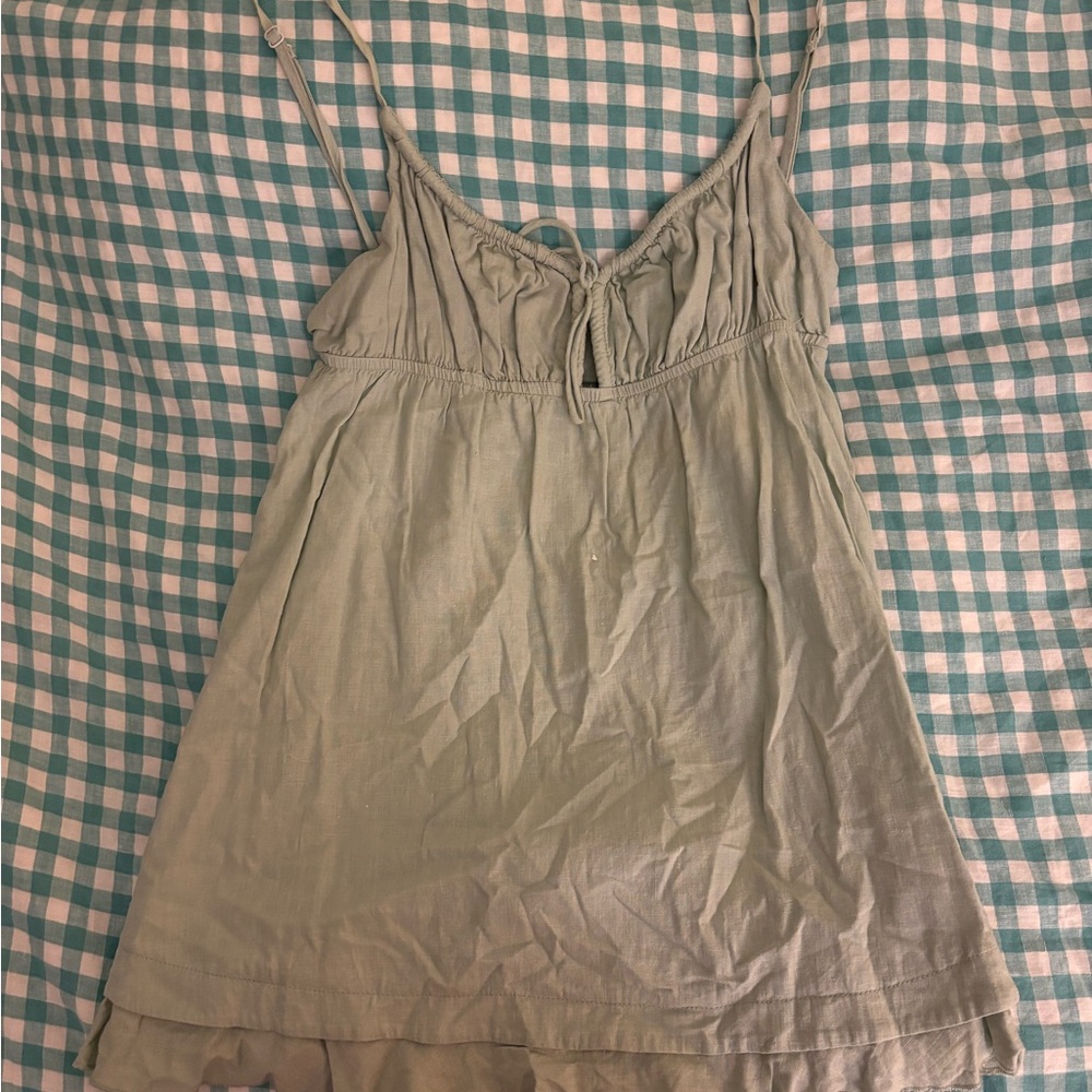Princess Polly Light Sage Green Spaghetti Strap dress